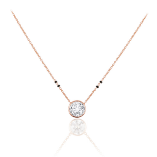 Bezel Lab-Grown Diamond Mangalsutra