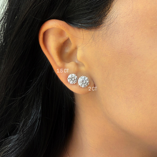 Round Prong Diamond Studs