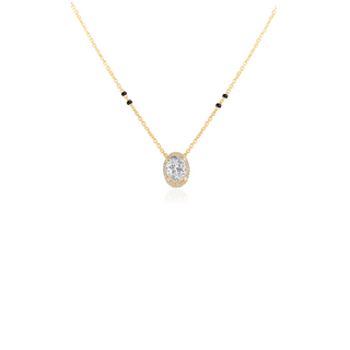 Halo Lab-Grown Diamond Mangalsutra