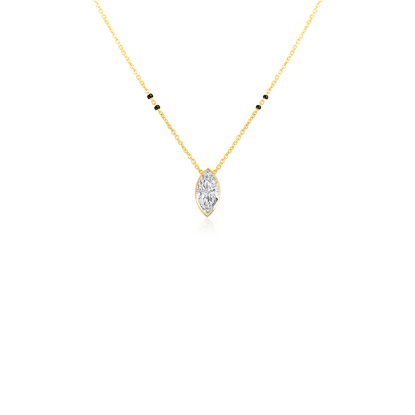 Marquise Bezel Mangalsutra