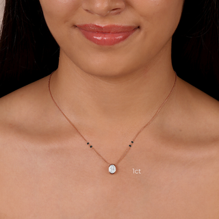 Oval Bezel Mangalsutra