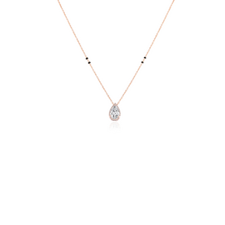 Pear Halo Mangalsutra