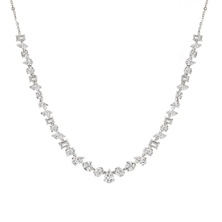 2-in-1 Fancy Diamond Tennis Necklace