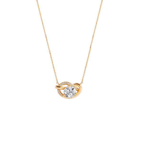 The Sculpted Round Knot Necklace