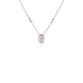 Bezel Lab-Grown Diamond Mangalsutra