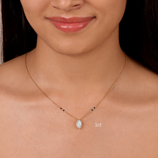 Marquise Halo Mangalsutra