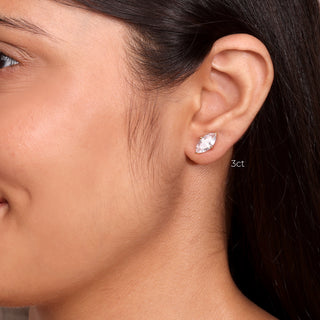 Lab Grown Diamond Marquise Prong Diamond Studs