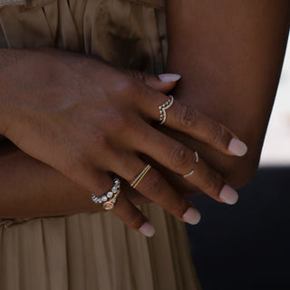 Boho V Diamond Ring