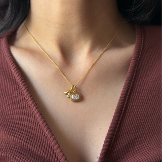 Diamond Bubble Letter Pendant