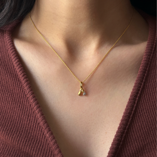 Diamond Bubble Letter Pendant