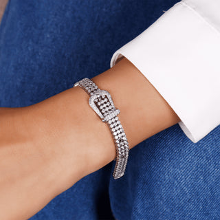 Diamond Belt Bracelet