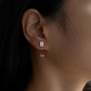 Cushion Diamond Prong Studs