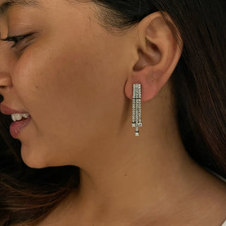 Diamond Strip Earrings