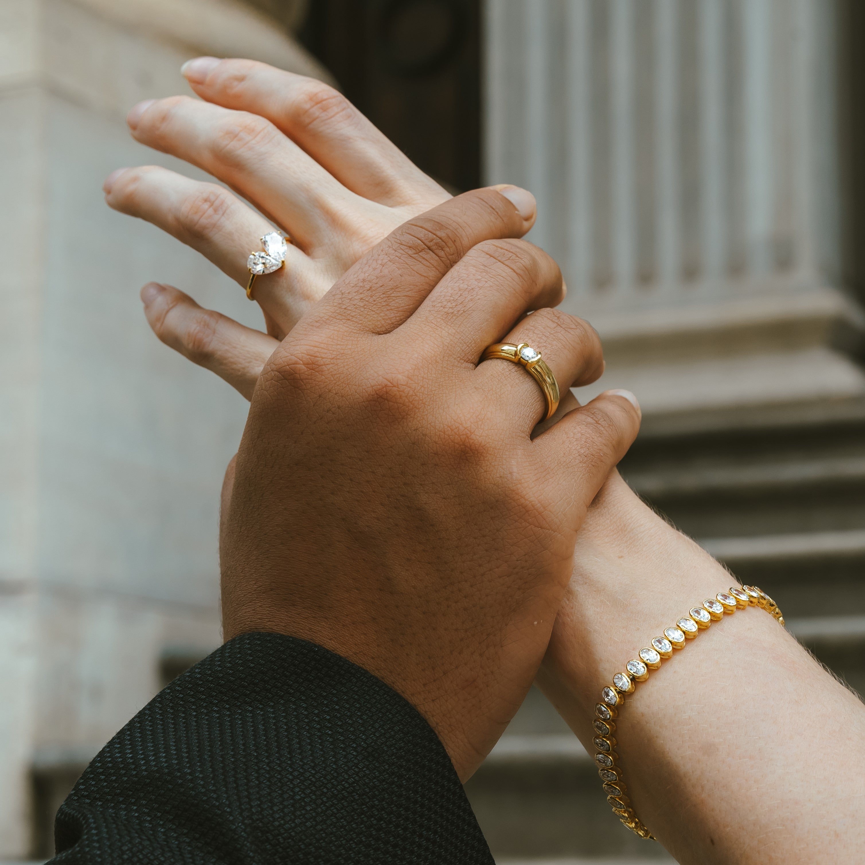 Diamond Hugging Men's Ring – DiAi Designs1