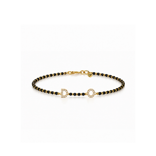 Lab Grown Diamond Initial Diamond Men's Mangalsutra