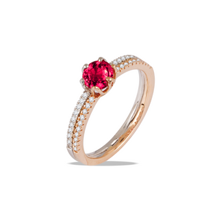 Double Band Ruby Ring