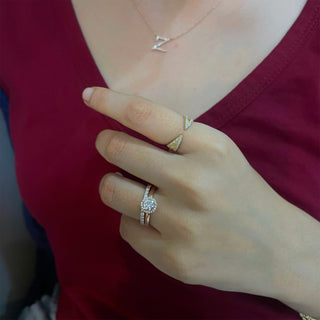 Double-Ended Open Diamond Ring