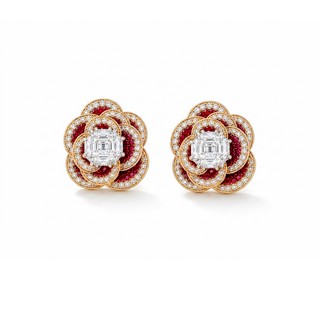 Lab Grown Diamond The Rose Octagon™ Earrings