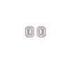 Emerald Halo Diamond Studs