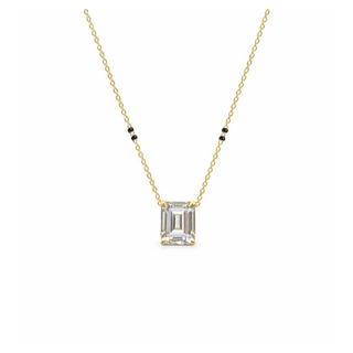 Lab Grown Diamond Emerald Prong Mangalsutra