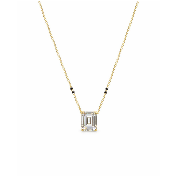 Emerald Prong Mangalsutra