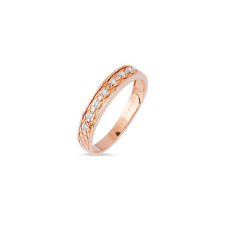 Faceted Gold Band Men's