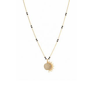 Lab Grown Diamond The Fiery Sun and Moon Mangalsutra