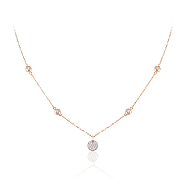 Full Moon Bezel Necklace