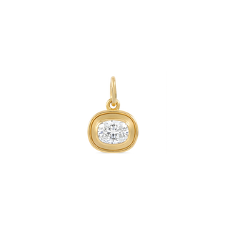 Cushion Gold Frame Pendant