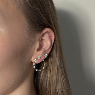 Lab Grown Diamond Graduation Diamond Hoops