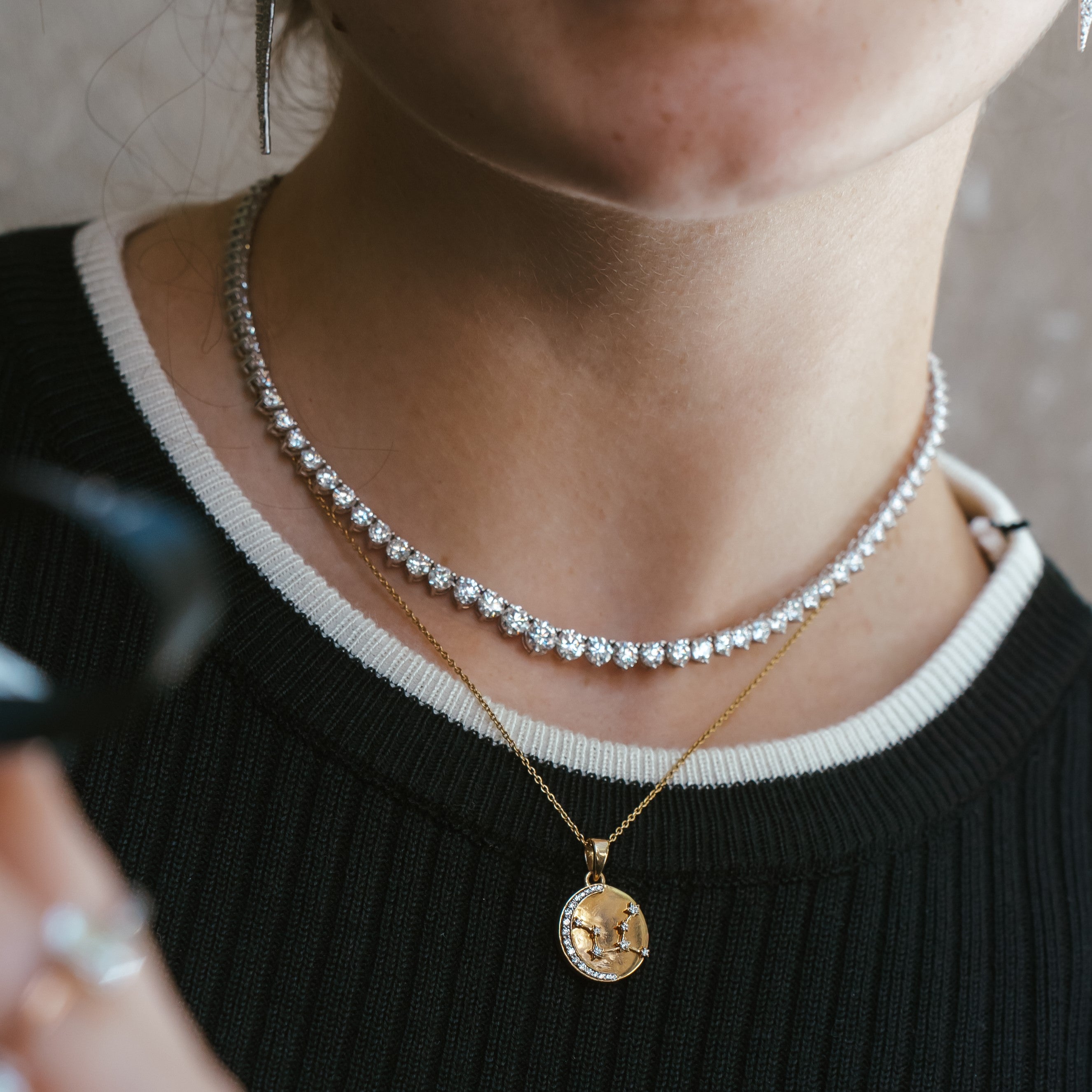 Graduation Diamond Tennis Necklace – DiAi Designs