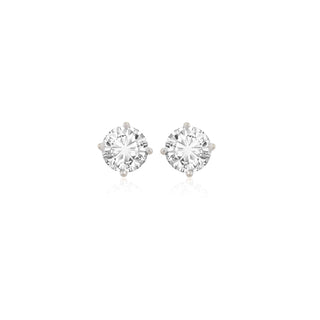 Round Prong Diamond Studs