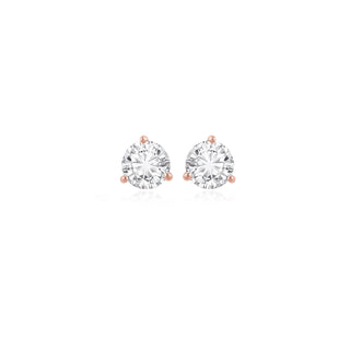 Round Prong Diamond Studs