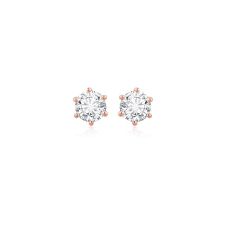 Grand Solitaire Prong Earrings