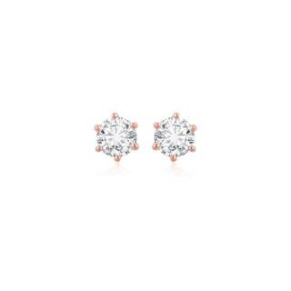 RTS Grand Solitaire Prong Earrings