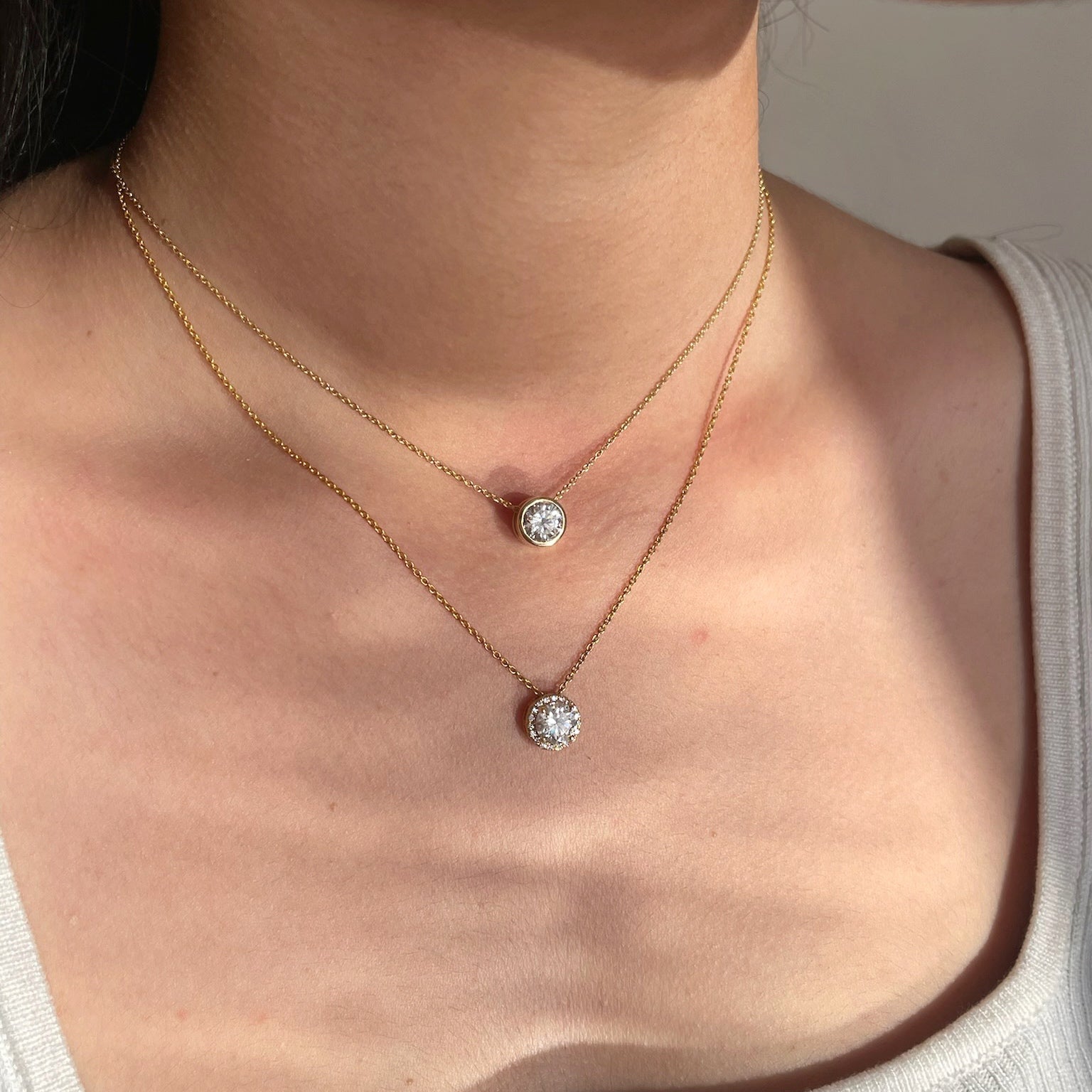 Round Bezel Necklace – DiAi Designs