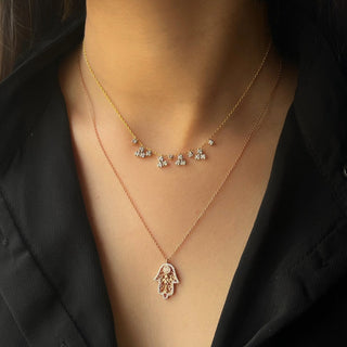 Raindrop Diamond Necklace