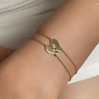 Handwritten Heart Toi Et Moi Bracelet