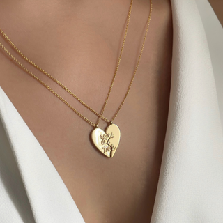 Handwritten Heart Toi Et Moi Necklace