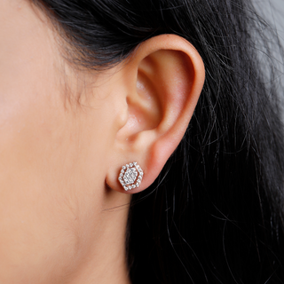 Hexagon Signature 3-in-1 Earrings