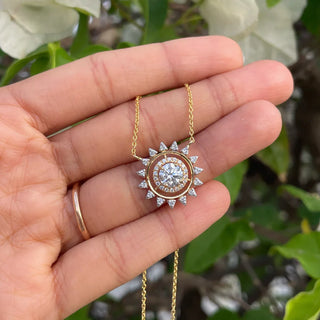 Sun Solitaire Necklace