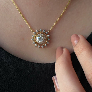 Sun Solitaire Necklace