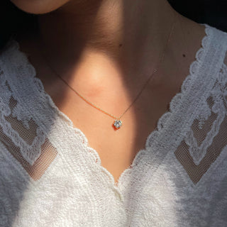 Imperial Cushion Solitaire Necklace