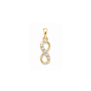 Lab Grown Diamond 14K Infinity Pendant Charm