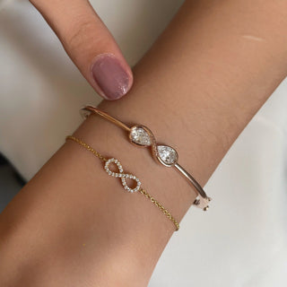 Infinity Toi Et Moi Cuff Bracelet