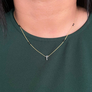 Initial Mangalsutra With 1 Letter