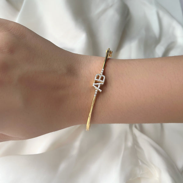 Initial Cuff Bracelet