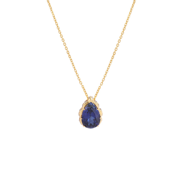 Labgrown Sapphire Sculpted Pendant