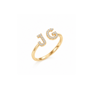 Lab Grown Diamond Letter Diamond Ring