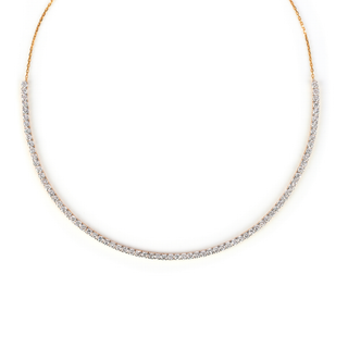 LiteString™ Half Diamond Tennis Necklace